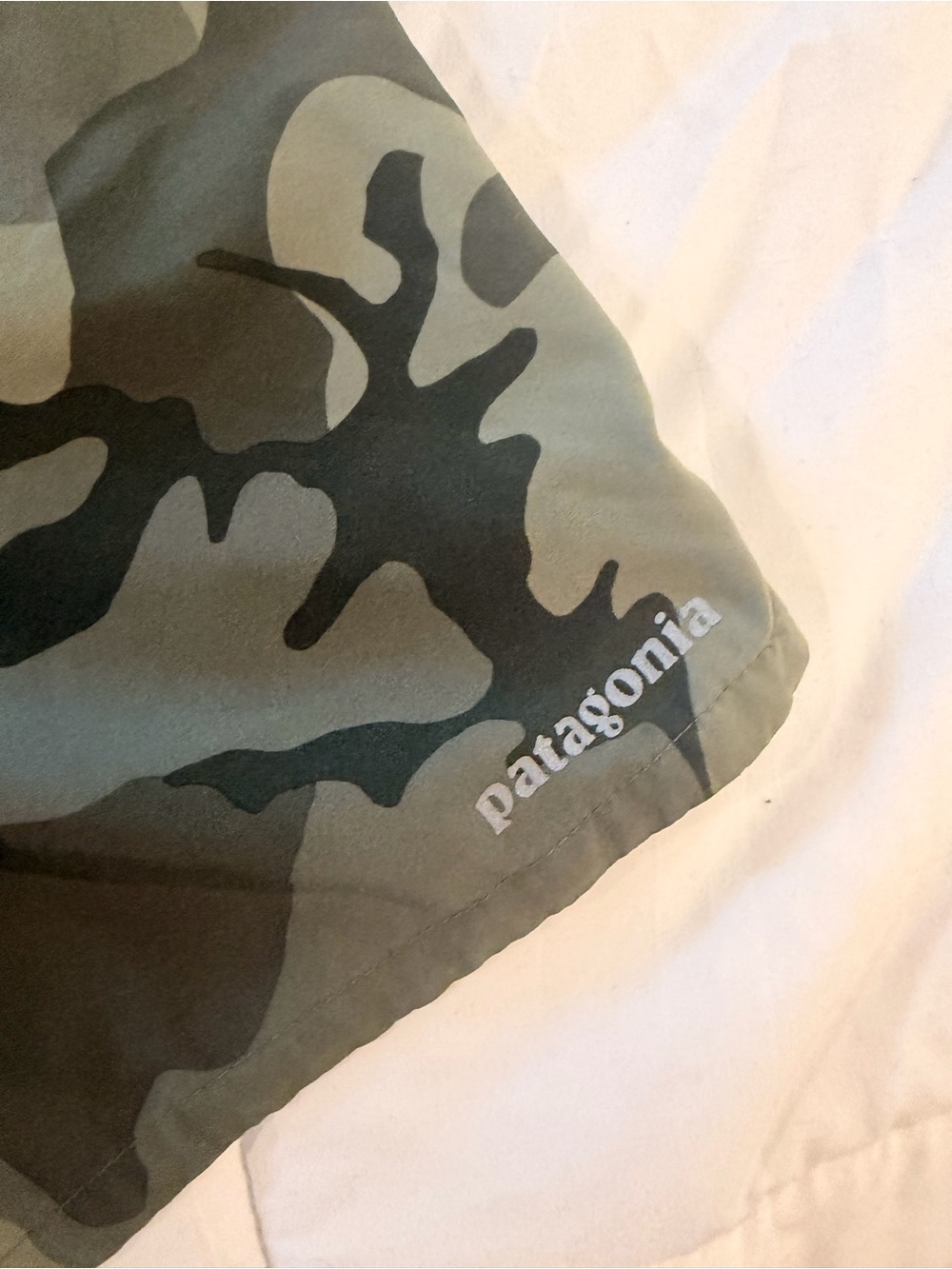 Patagonia Men's Camo Athletic Shorts - Olive & Khaki - Picture 2 of 5